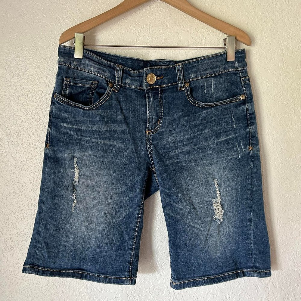 Seven7 Jeans Distressed Bermuda Short 10